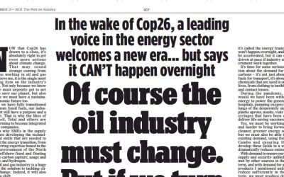 Of course the oil industry must change. But if we turn the taps off now, we risk turning the lights off too.